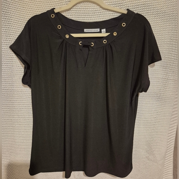 Grommet Detail Blouse - Picture 1 of 3